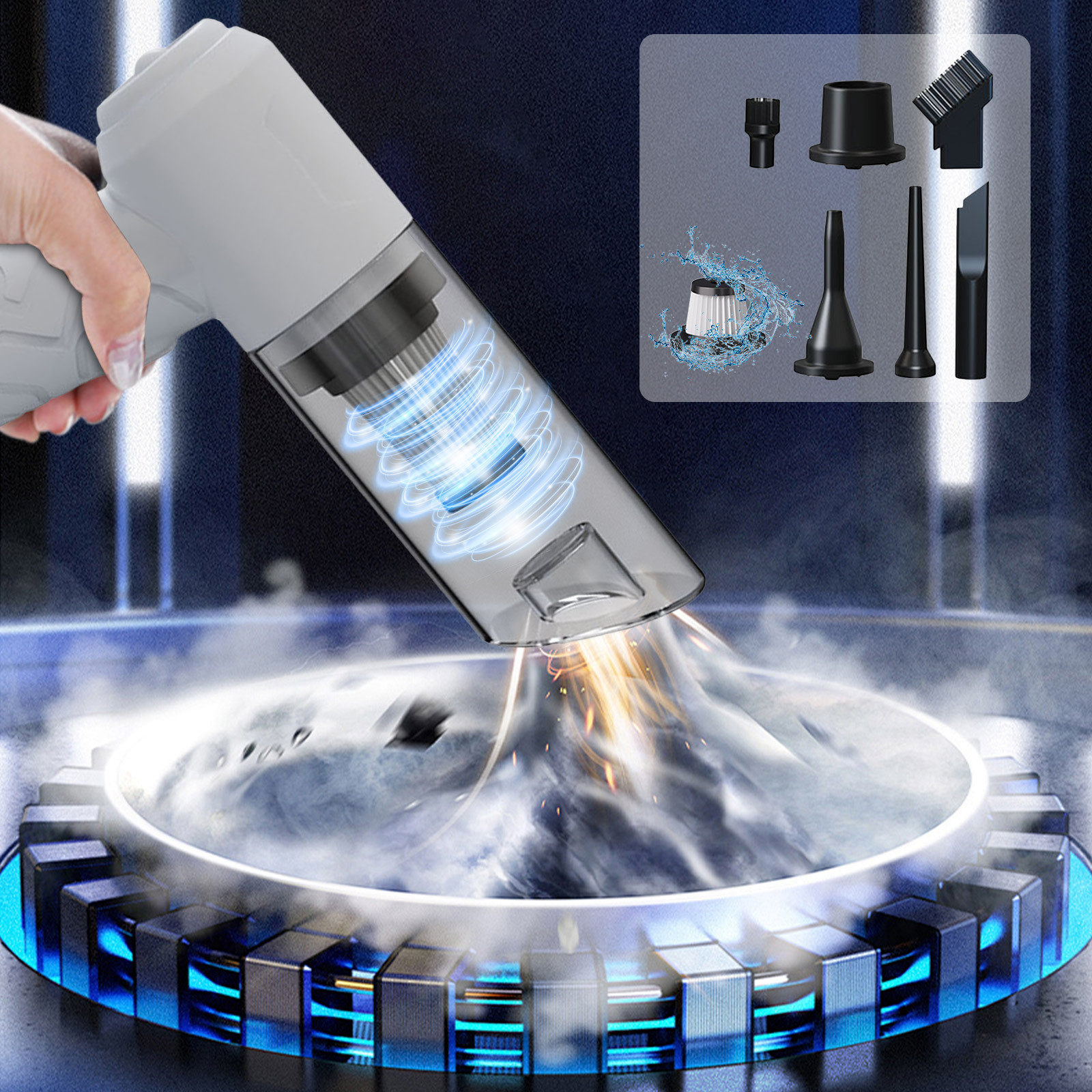 New Vacuum Cleaner Clean High-power Mini-charging Multi-functional Blow-suction Hand Small Car